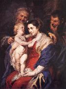 RUBENS, Pieter Pauwel The Holy Family with St Anne Spain oil painting reproduction